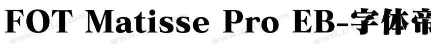 FOT Matisse Pro EB字体转换